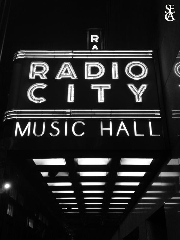 Radio City Hall at night